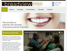 Tablet Screenshot of broadviewdental.com.au